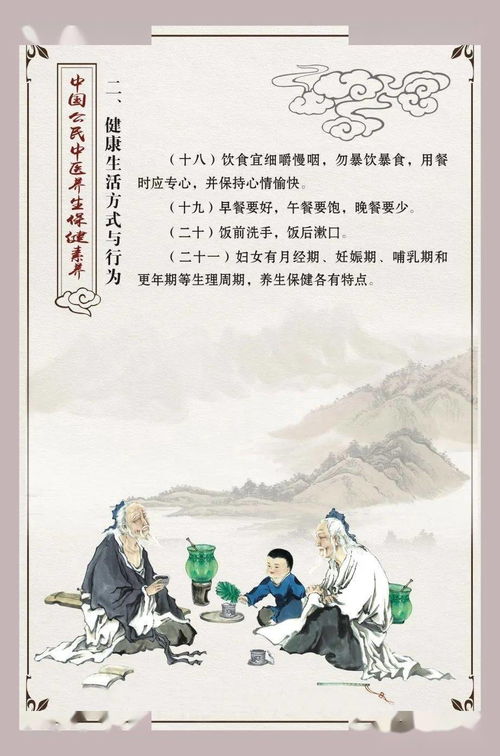 中国公民中医养生保健素养与实用方法及服务指南